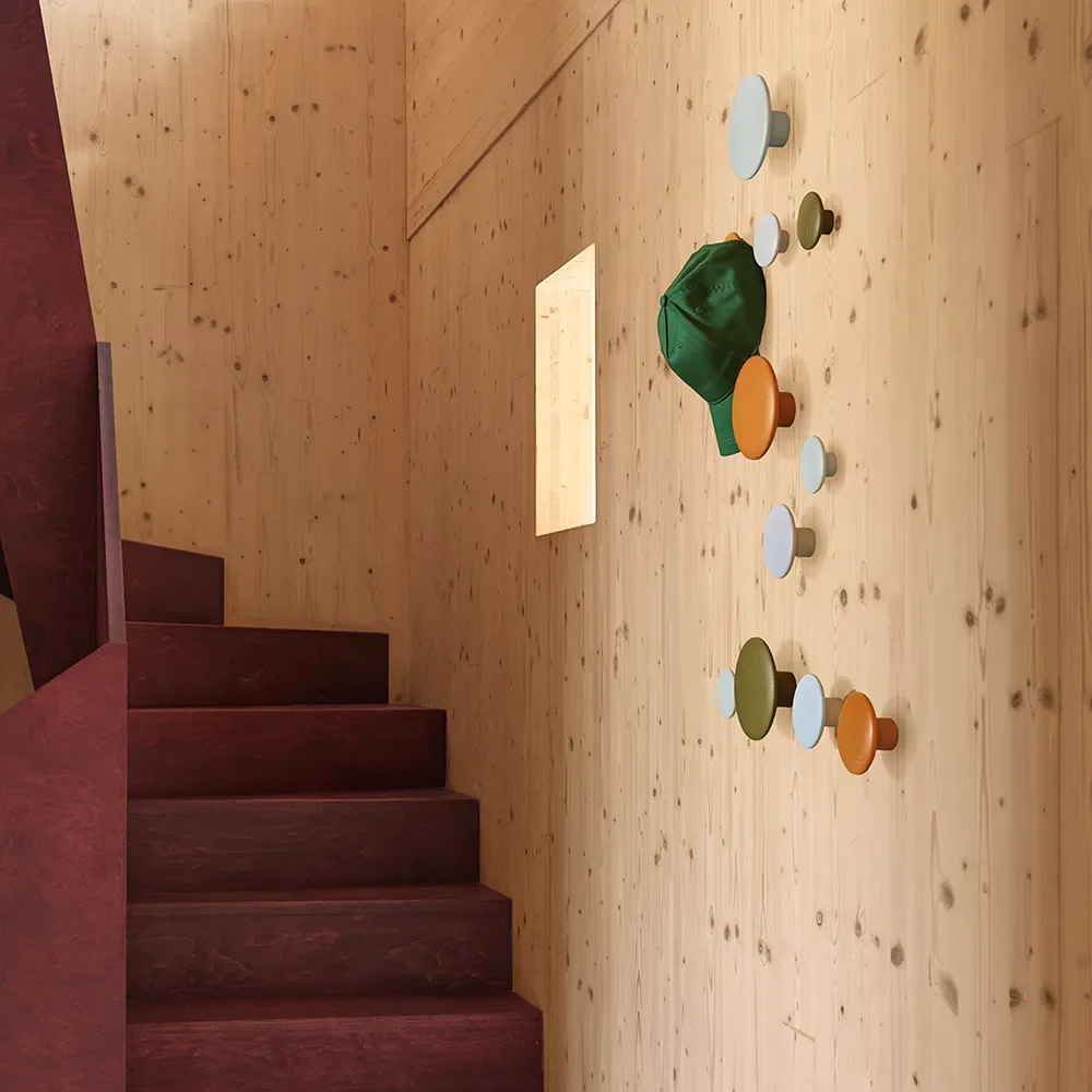 Dots Wood Ø17 cm - Burnt Orange