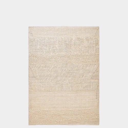 Knotty Matta vit 170 x 240cm