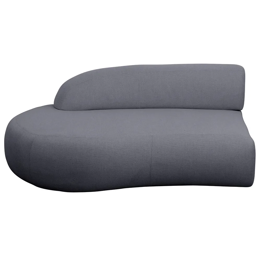 Mellow soffa modul höger m/kort ryggstöd Grey