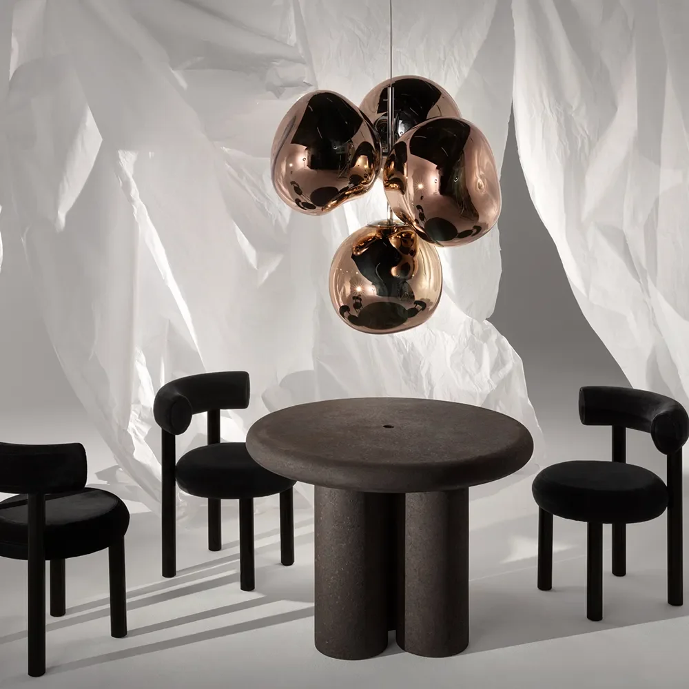 Melt Chandelier Small takkrona Copper LED