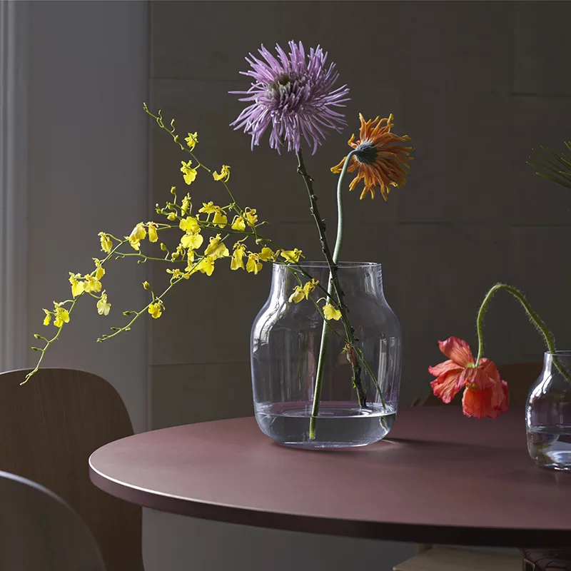 Midst matbord 120 cm - Dark Red Linoleum Dark Red