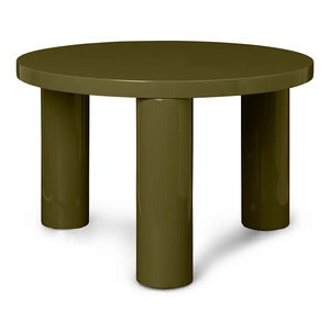 Post Soffbord Ø65 cm - Olive