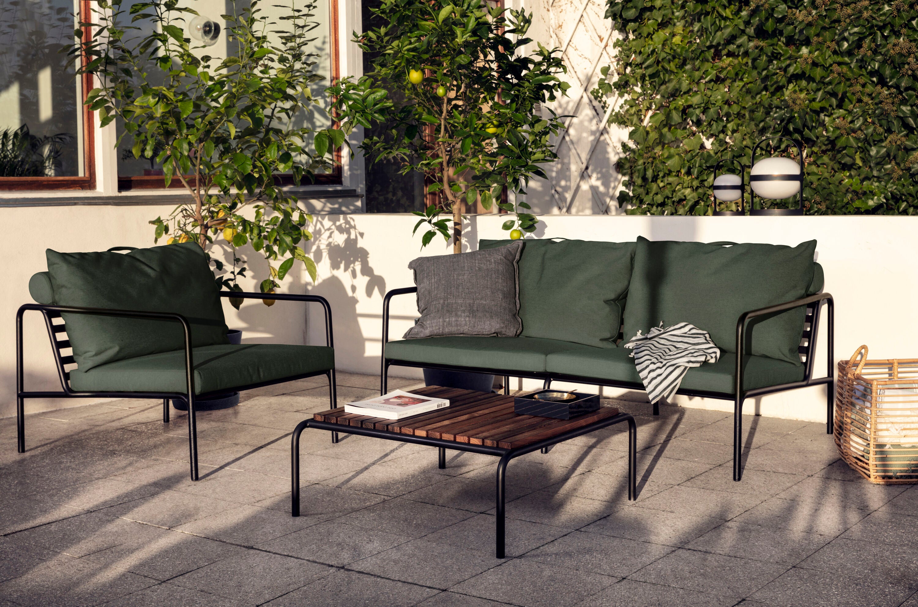 Avon Fåtölj Charcoal/White