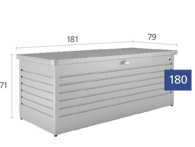 Leisure time förvaringslåda 180 quarts grey Biohort