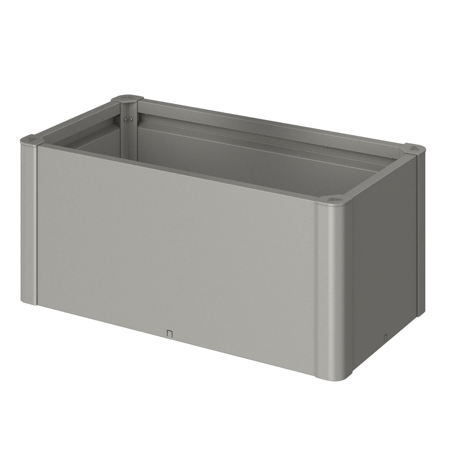 Belvedere planteringsbädd mini storlek 100 metallic kvarts-grå