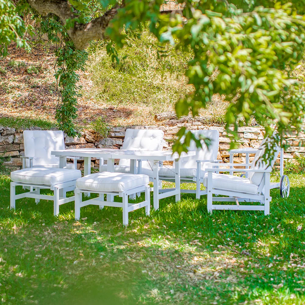 Bord 80X142Cm Höjd 65.5 Vit Alu 