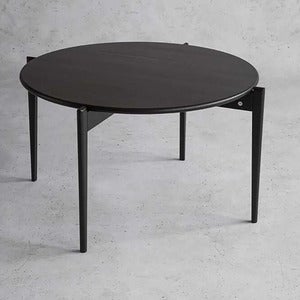 Tilia Soffbord Ø88 cm Svartbetsad Ek