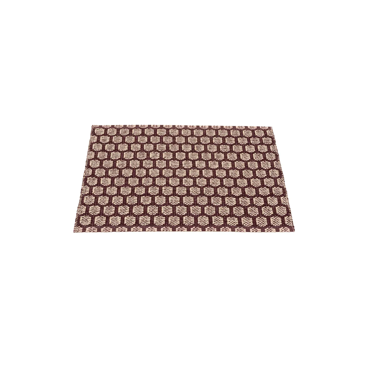 Vändbar Plastmatta MIMI Burgundy/Cream 70x50 cm