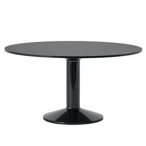 Midst matbord 140 cm - Black Nanolaminate Black