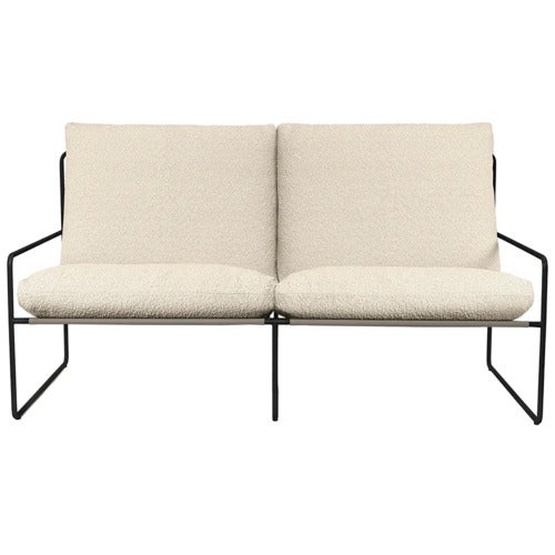 Desert 2-sits soffa Black/Off-white
