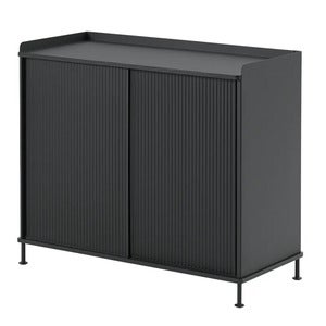 Enfold Sideboard 100 x 45 cm  - Black Anthracite Black