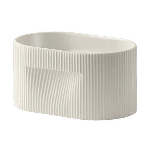 Ridge Kruka H: 13 cm - Off-White