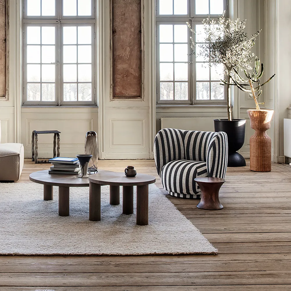 Rico Lounge Fåtölj Louisiana - Sand/Black