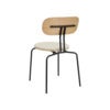 Curious Matstol Ek/Svart Metall White Sands