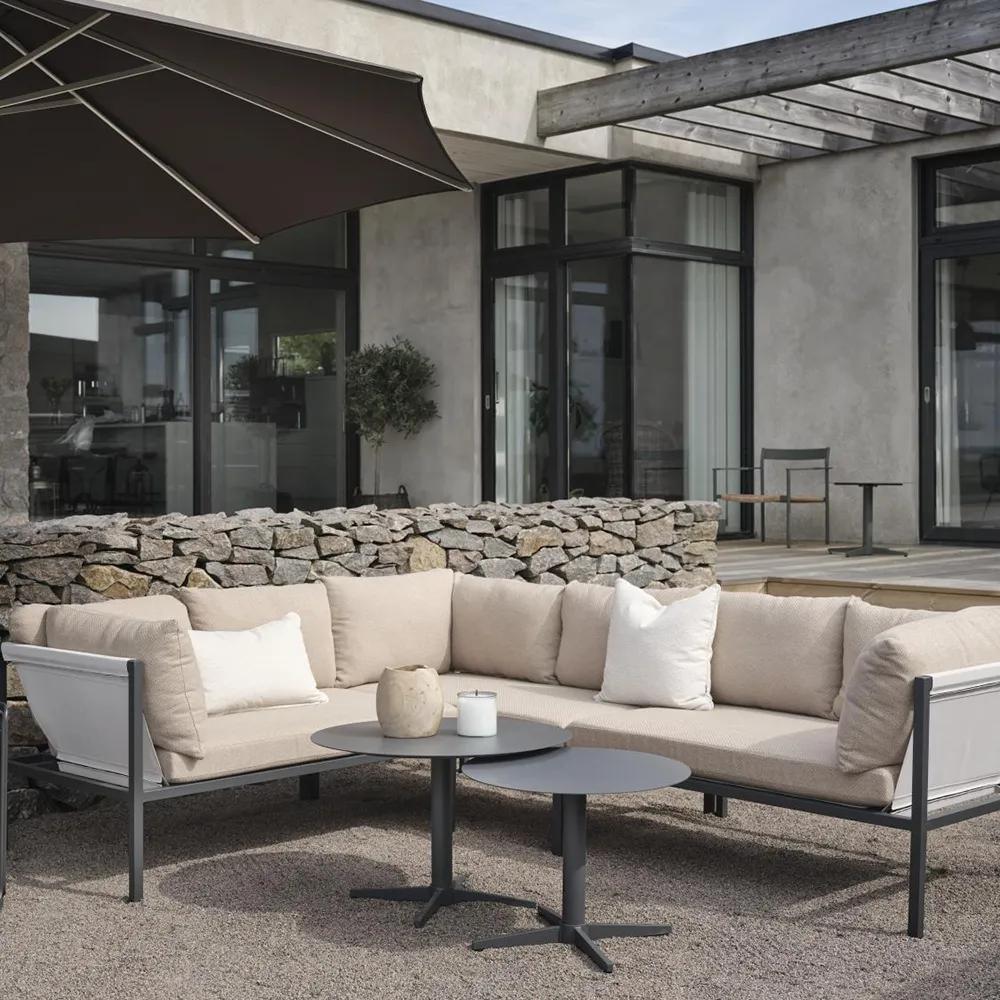 Allie Hörnsoffa Barley/Anthracite