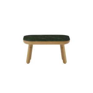 Paff Sidobord Lågt Ek/Green Marble