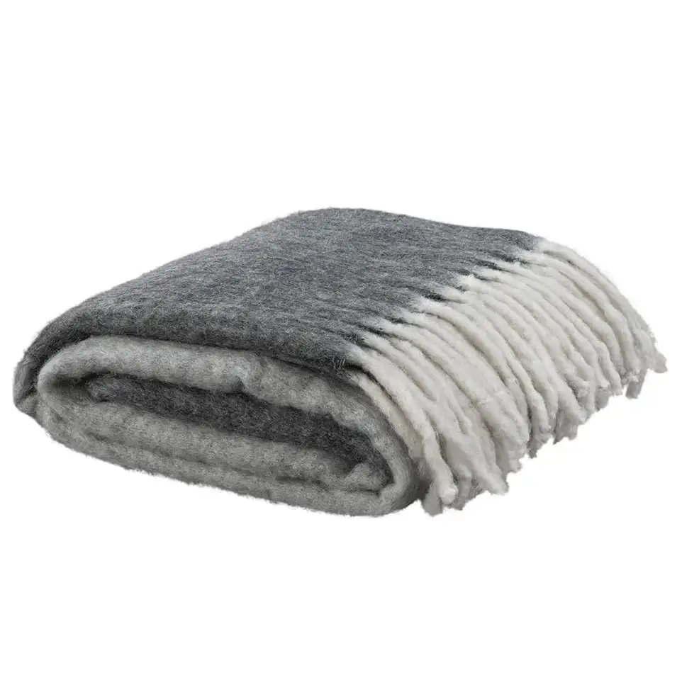 Splendid Block Pläd Block Grey