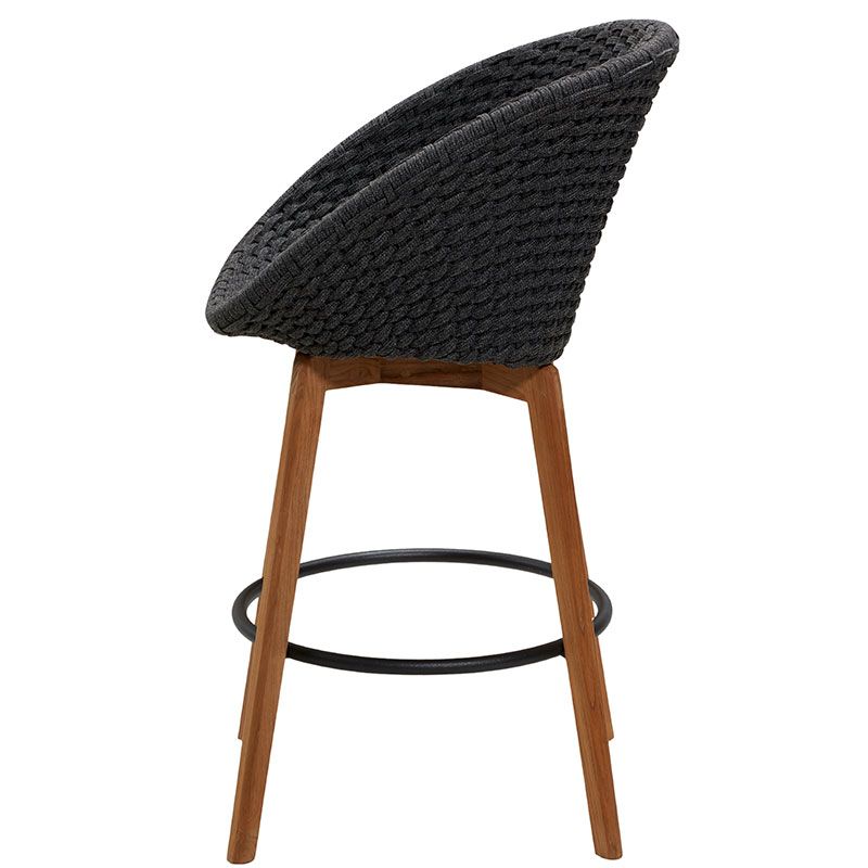 Peacock barstol Mörkgrå