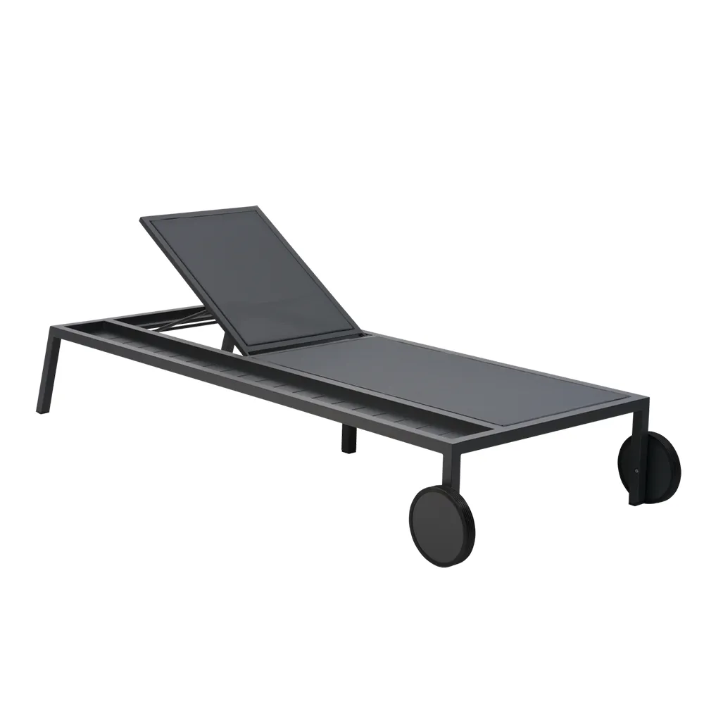 2-pack Samvaro solsäng antracit Pearl Grey