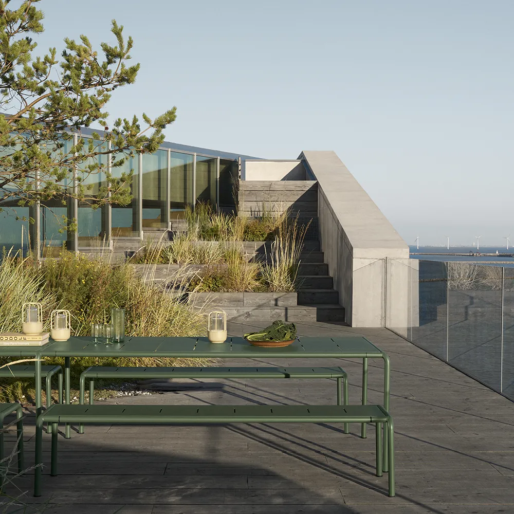 AVANTI bänk large-olivgrön