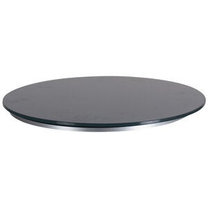 Elara snurrbricka 50 cm grå alu/glas 