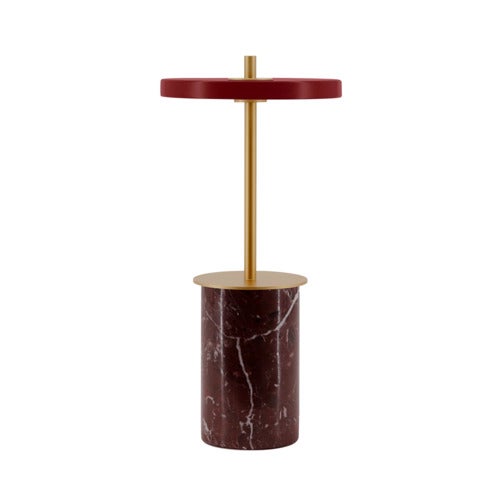 Asteria Move Mini Portabel Lampa Red Marble