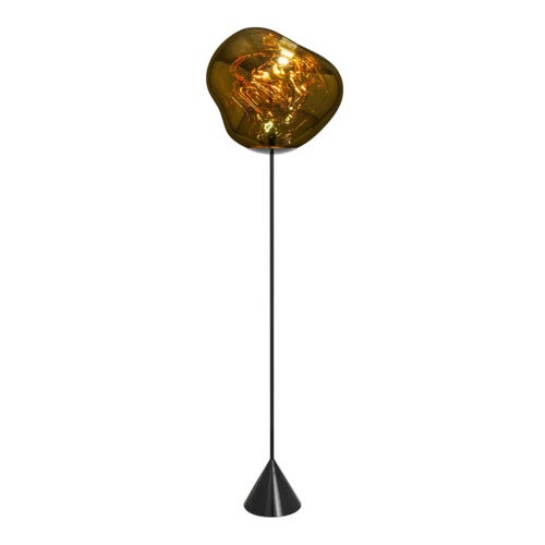 Melt Cone Slim Golvlampa Gold LED
