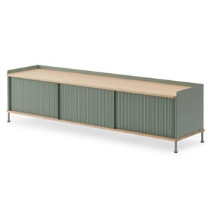 Enfold Sideboard 186 x 45 cm  - Oiled oak Dusty Green