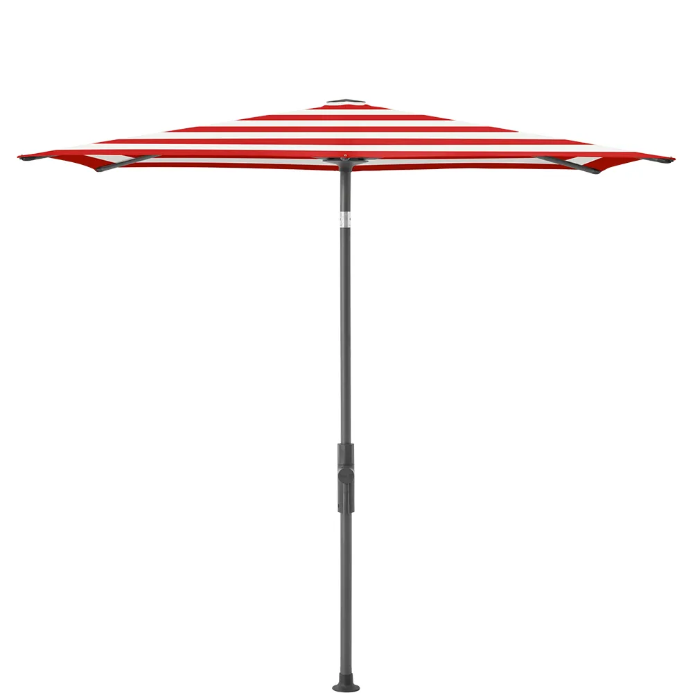 Glatz Twist parasoll 250×200 cm anthracite Kat.5 800 Red Stripe