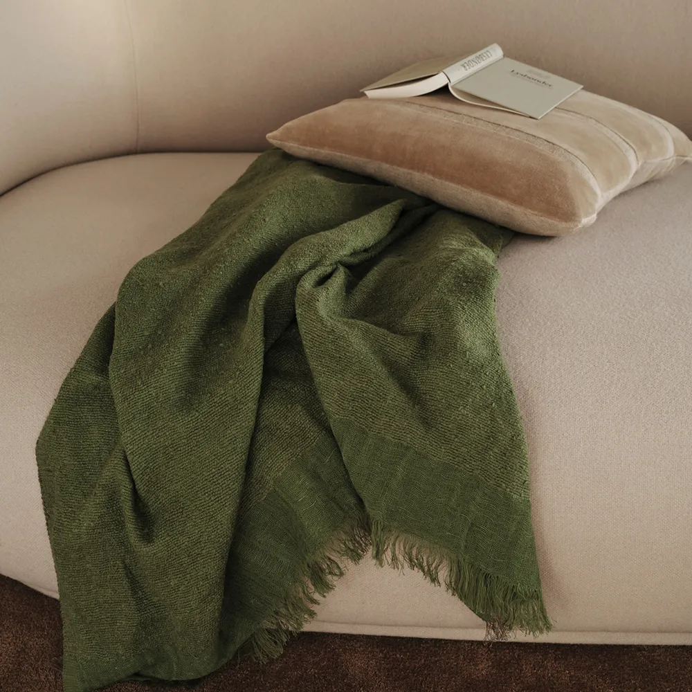 Weaver Pläd - Avocado