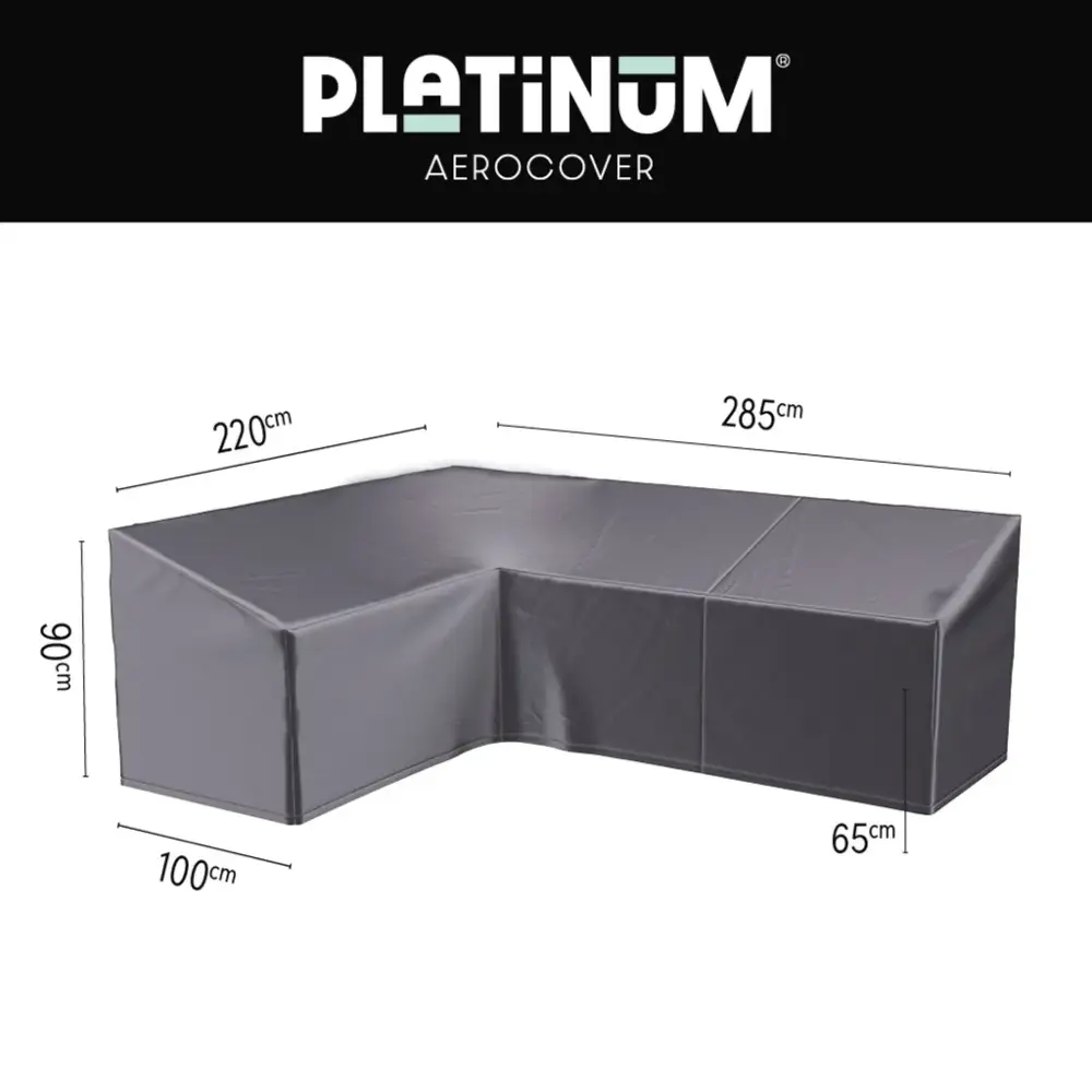 Loungeöverdrag L HB 285x220x100xH65/90 Vänster Aerocover Antracit