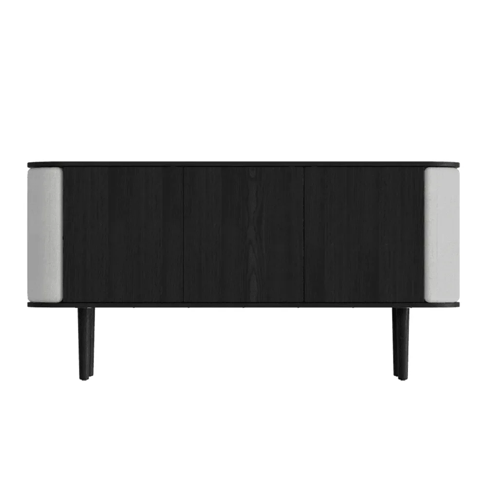 Treasures 3-dörrars skåp Svart Ek/Sterling