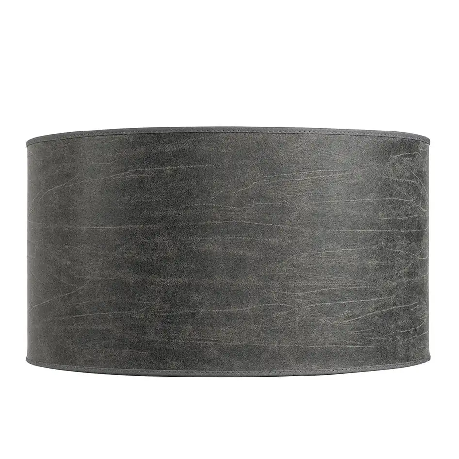 Artwood Lampskärm Cylinder Small Leather Grey
