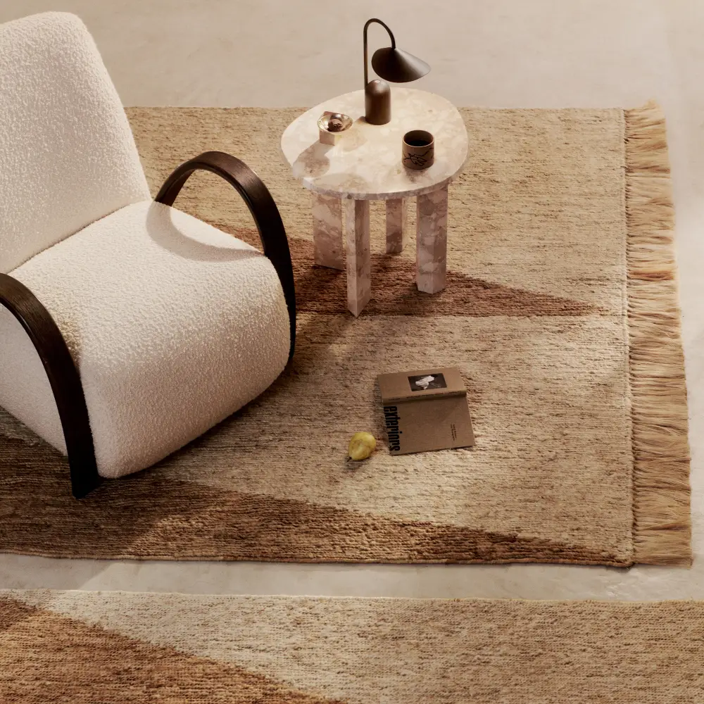 Studie matta 170x240 cm- Natural/Off-white