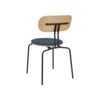Curious Matstol Ek/Svart Metall Jet Air Blue