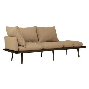 Lounge Around 3-sits soffa Dark Oak/Sugar Brown