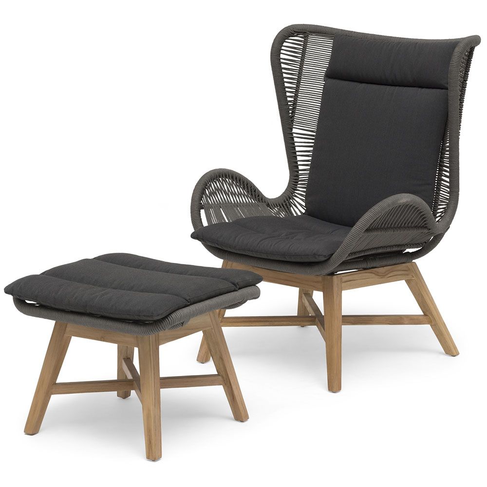 Himmelsnäs Fotpall Grå 