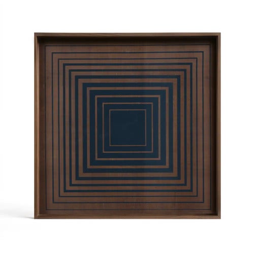 Squares bricka 38x38 cm ink