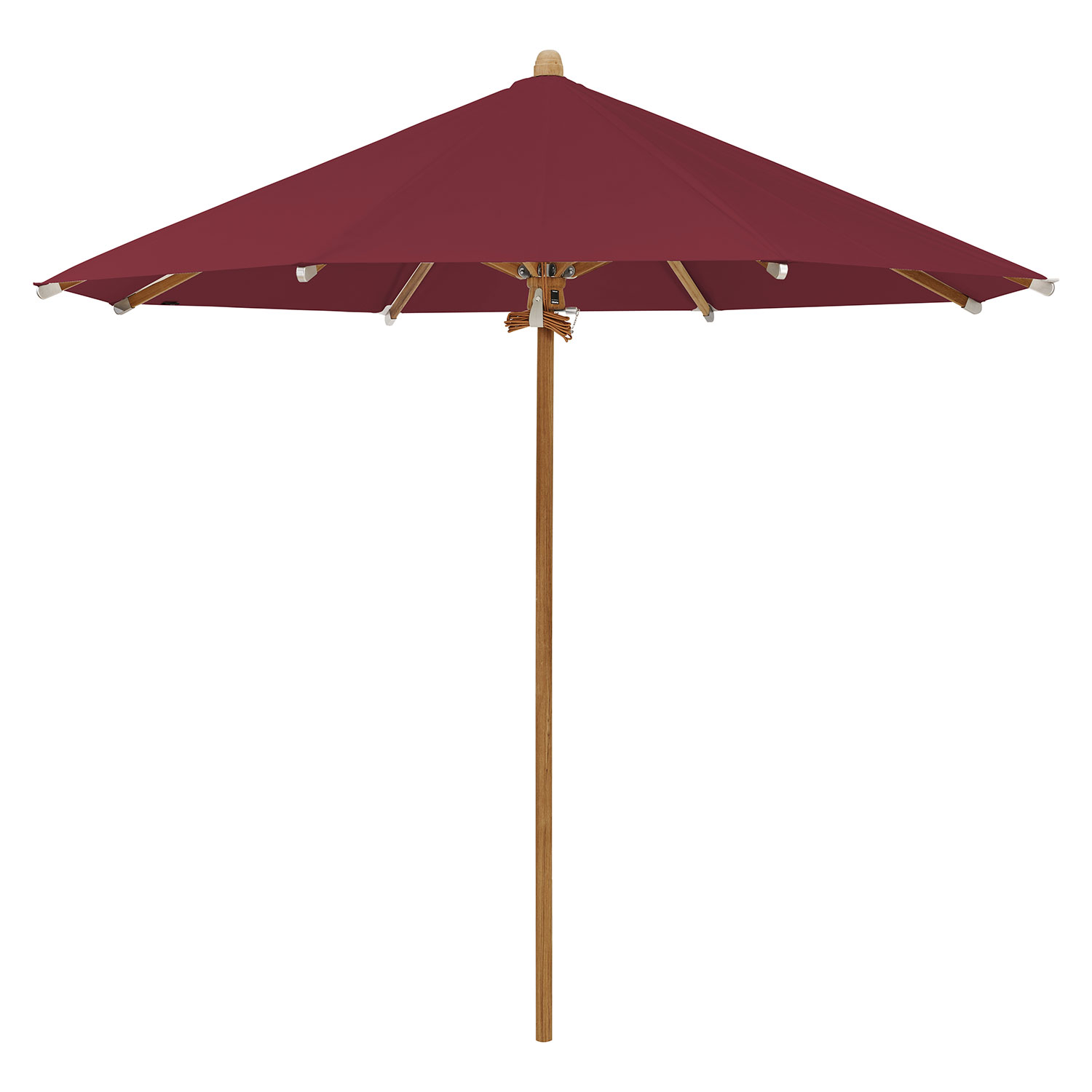 Teakwood parasoll 350 cm kat.5 645 burgundy