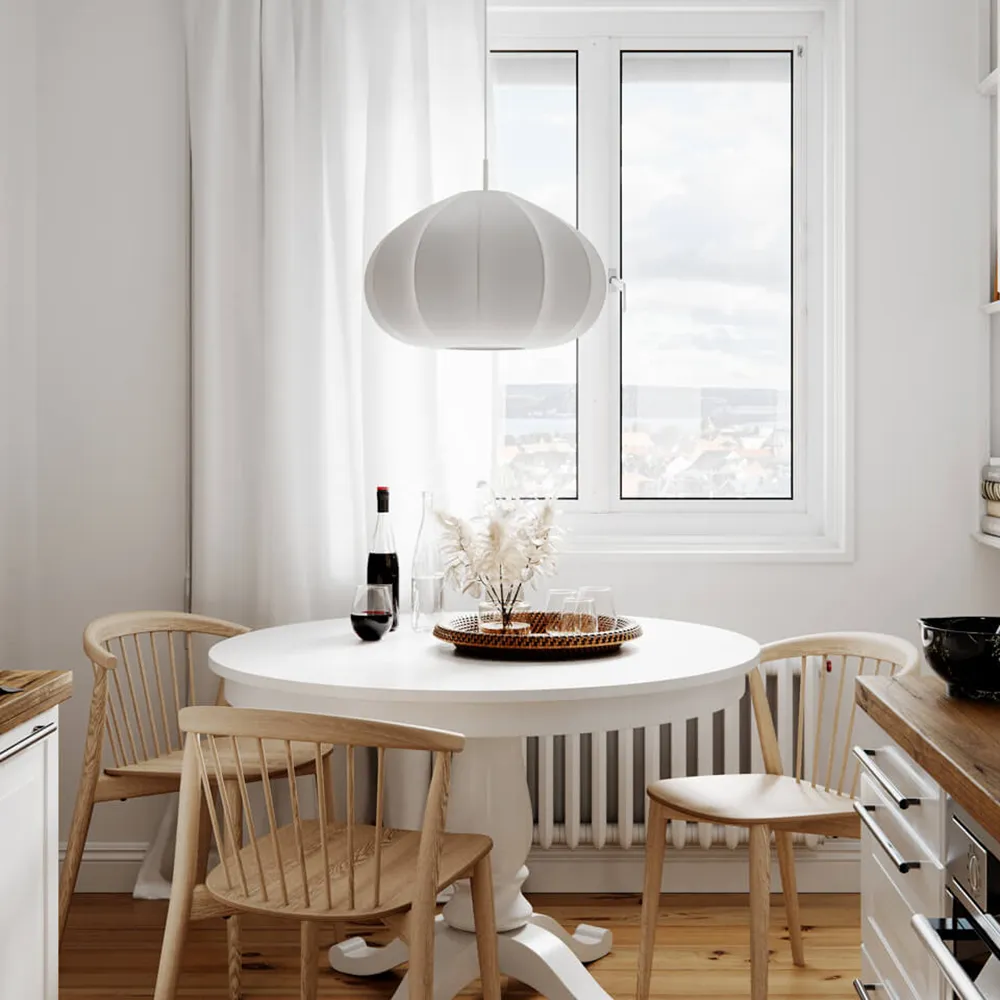 Ebba taklampa Ø50cm vit