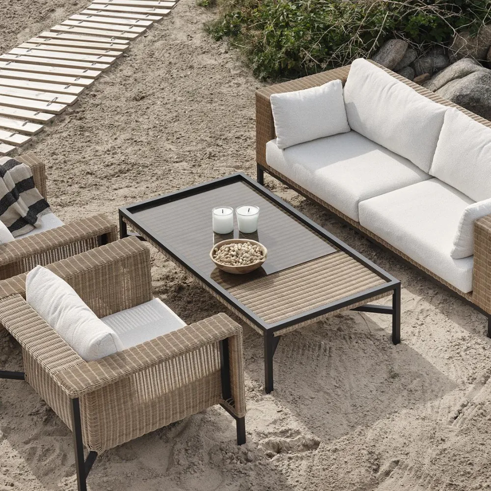 Shell Fåtölj Teddy Rice/ Black