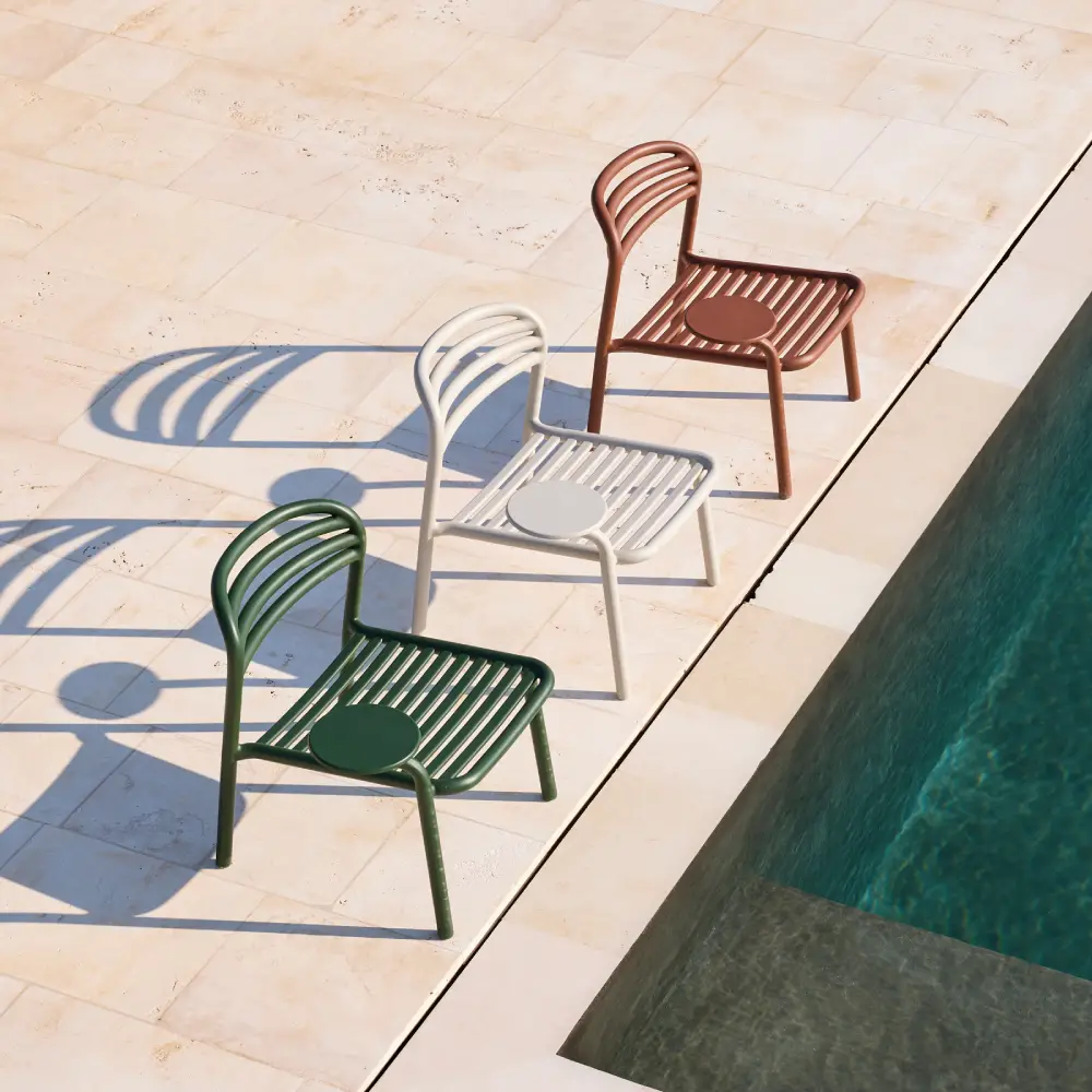 Bliss loungefåtölj m/sidobord höger Dark green, aluminium