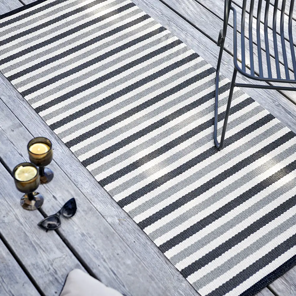 Teo matta 70x300 cm Warm Grey/Charcoal/Vanilla 