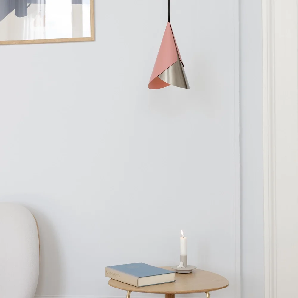 Cornet Lampskärm Nuance Rose/Steel