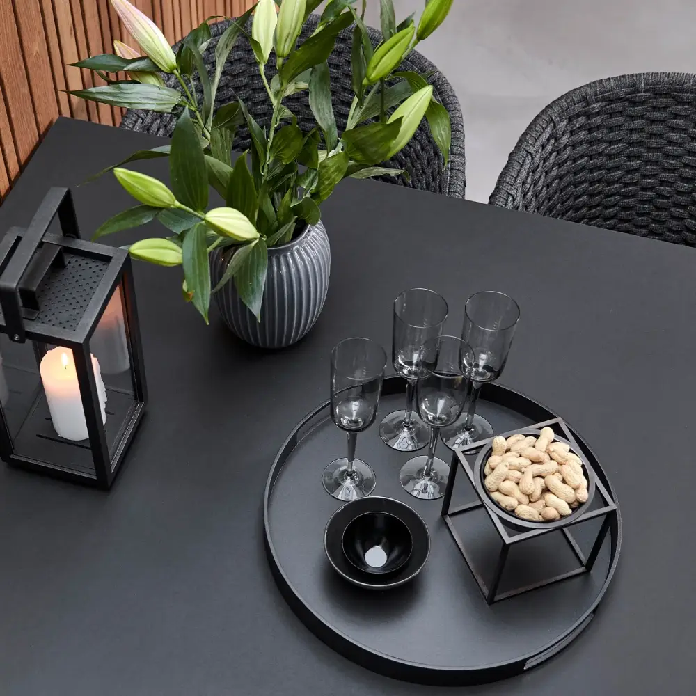 Club bricka diam 44 Lava grey aluminium