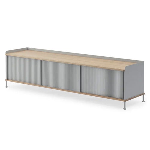 Enfold Sideboard 186 x 45 cm  - Oiled oak Grey