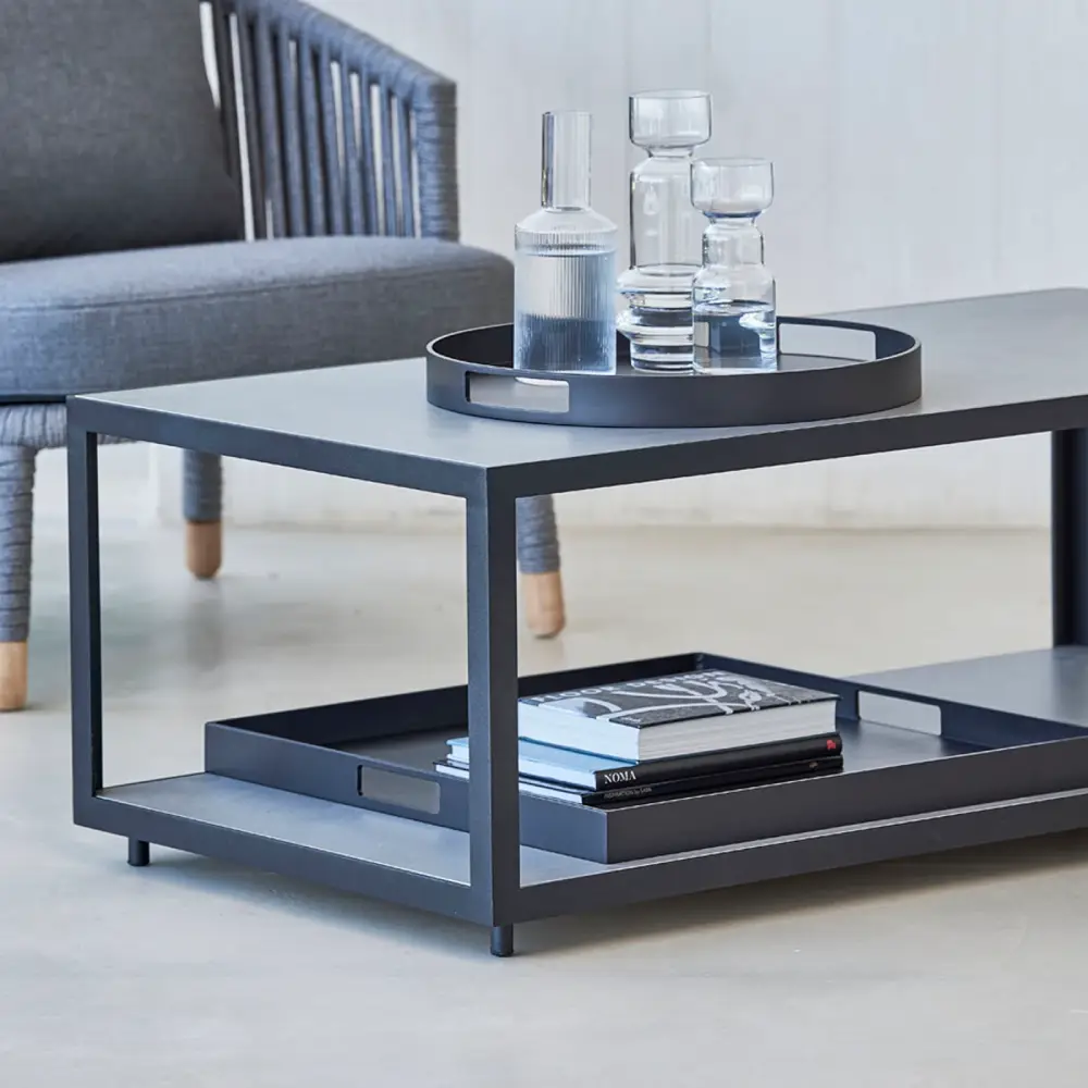 Club bricka diam 44 Lava grey aluminium