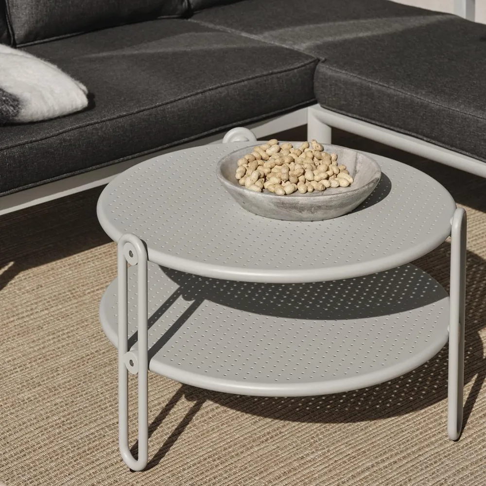 Blixt soffbord 85 cm Ljusgrå