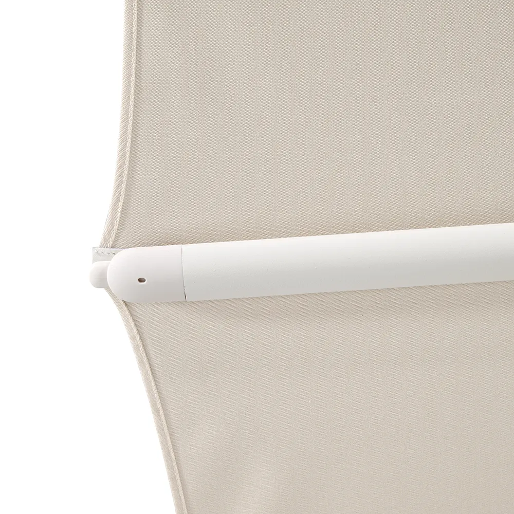 Smart parasoll 200x200 cm matt white Kat.5 570 Steel Stripe