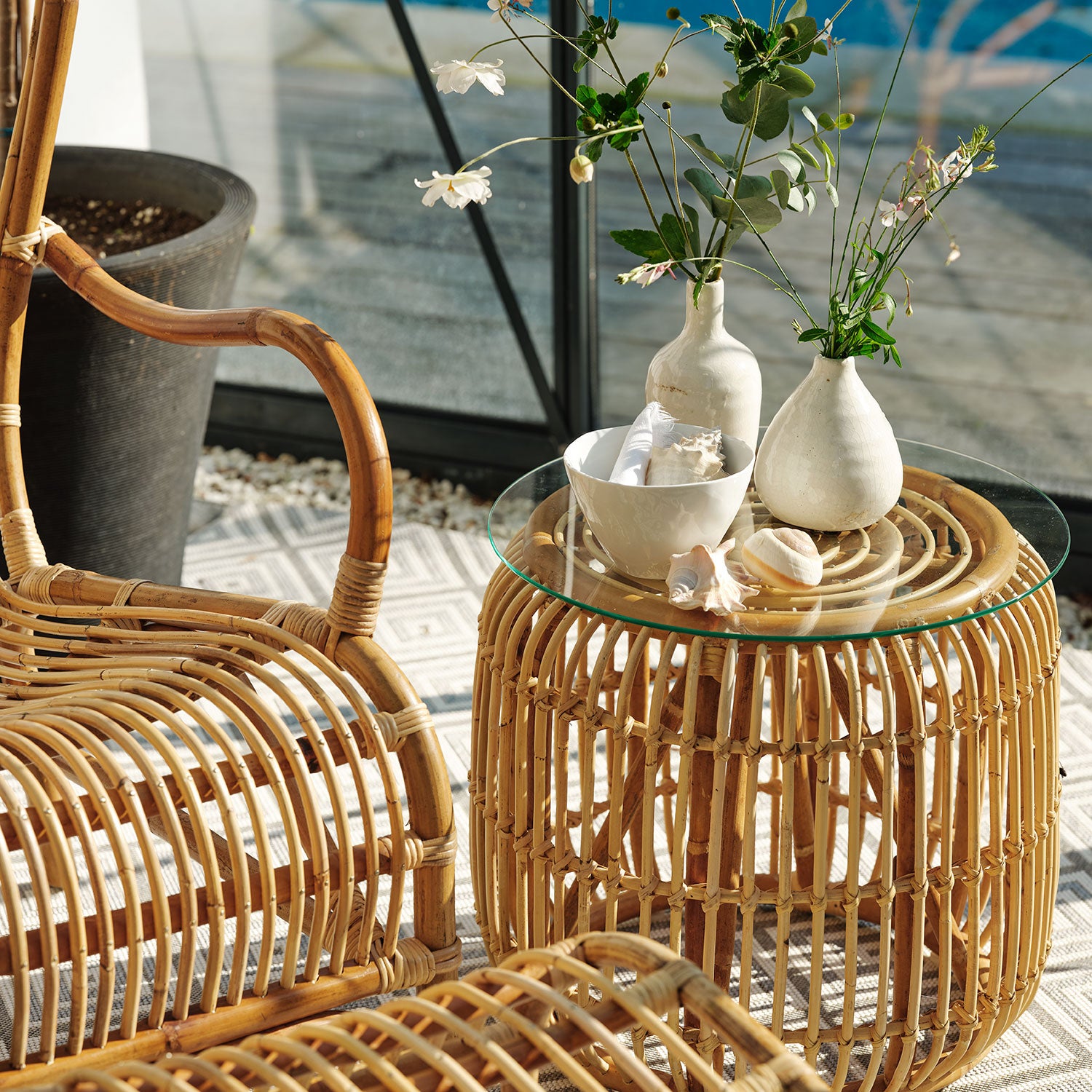 Vallda sidobord 49 cm natur 